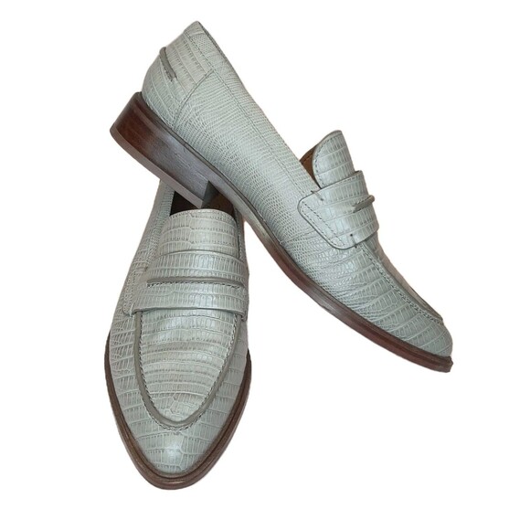 Franco Sarto Shoes - Franco Sarto Loafers Beige Women Size 7M Heeled Shoes IRENA Almond Pointed Toe